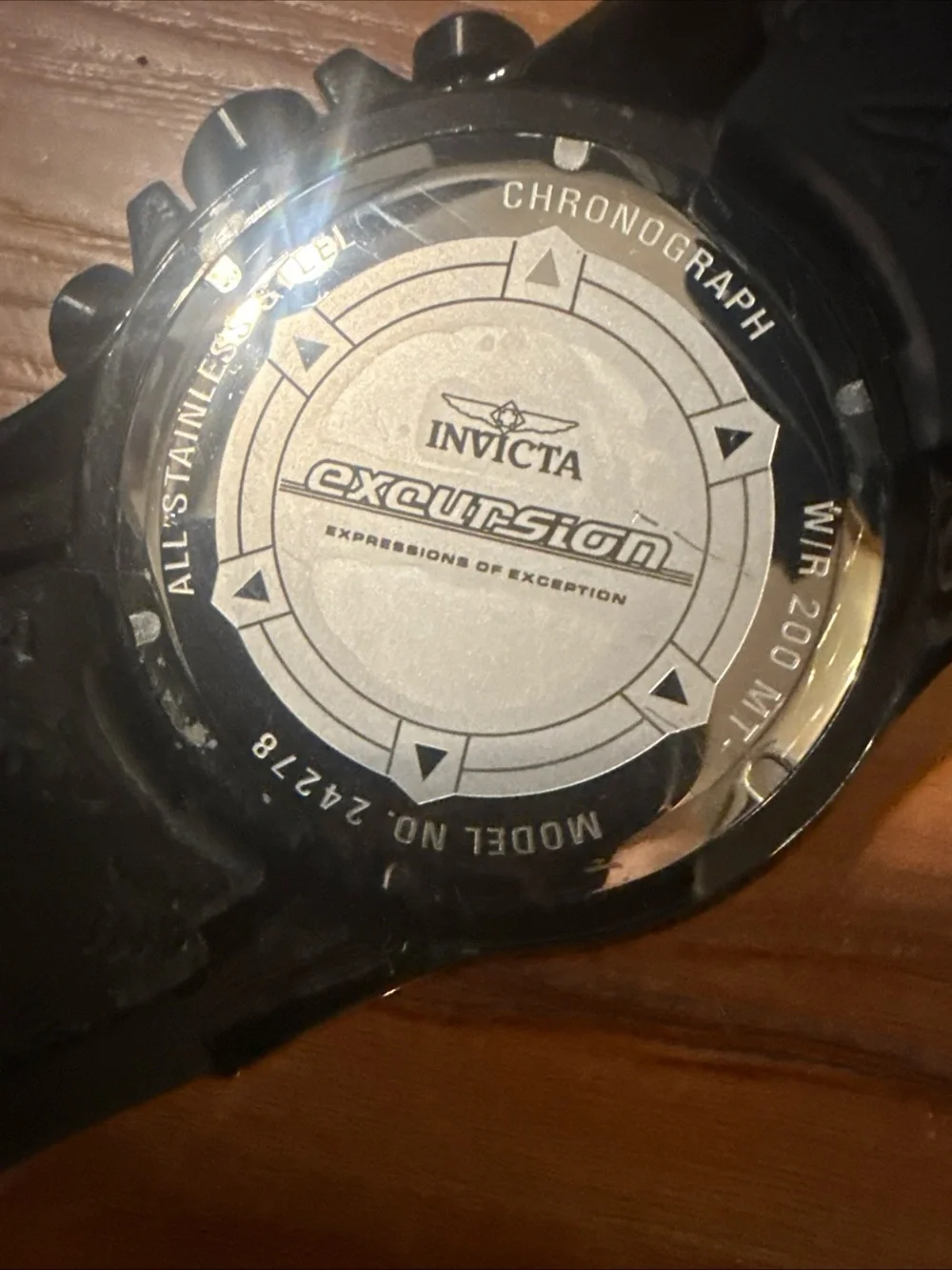 Invicta 24278 Excursion Mens 52mm Day Date Watch Quartz Chrono New Battery